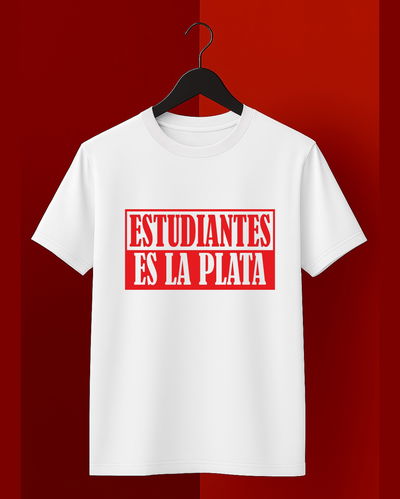 Remera algodón peinado blanca - Estudiantes es La Plata