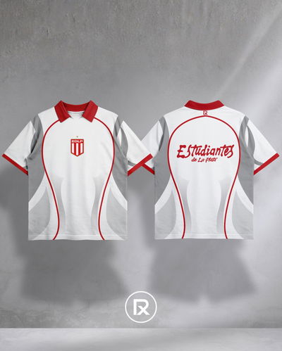 Camiseta chomba jersey set blanca - Estudiantes 