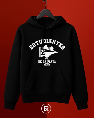 Buzo canguro algodón peinado negro - Estudiantes