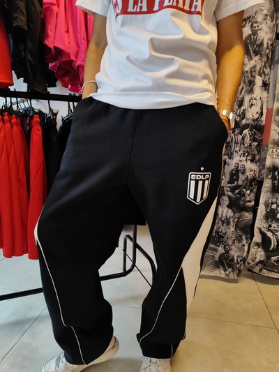 Pantalon over algodón peinado con friza UNISEX blanco - Estudiantes 