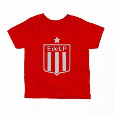 Remera algodón peinado roja - Escudo - INFANTIL
