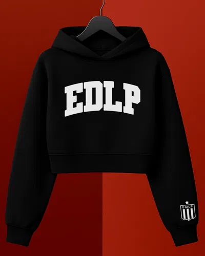 Buzo crop algodón peinado negro - EDLP