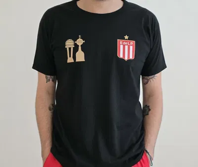 Remera algodón peinado negra - Escudo y copas