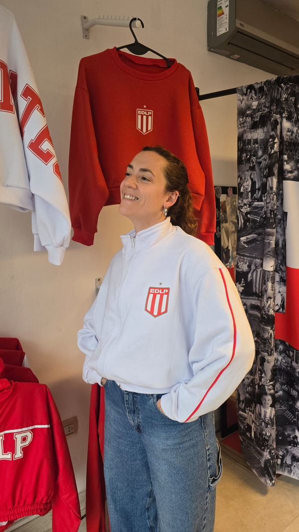 Campera rústico crop blanco - Estudiantes - PREVENTA