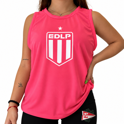 Musculosa jersey set rosa - Estudiantes 