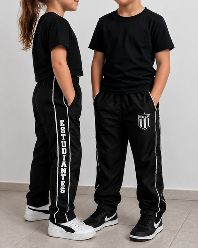 Pantalón microfibra negra - Estudiantes - INFANTIL