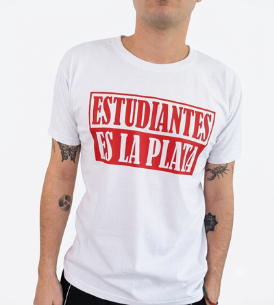 Remera algodón peinado blanca - Estudiantes es La Plata