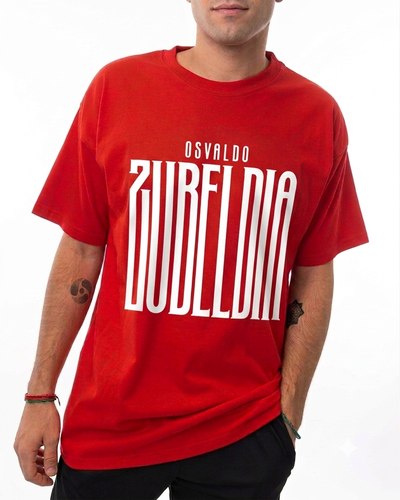 Remera algodón peinado roja - Zubeldía