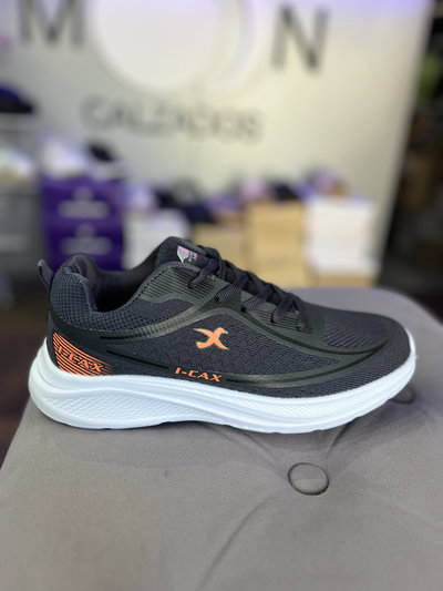 Zapas Deportivas Importadas Tnng Hombre Gris/Naranja