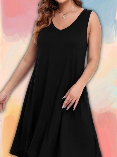 Vestido musculosa liso rodilla PV
