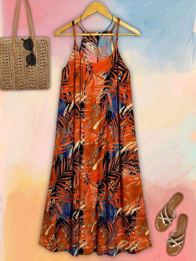 Vestido bretel largo PV