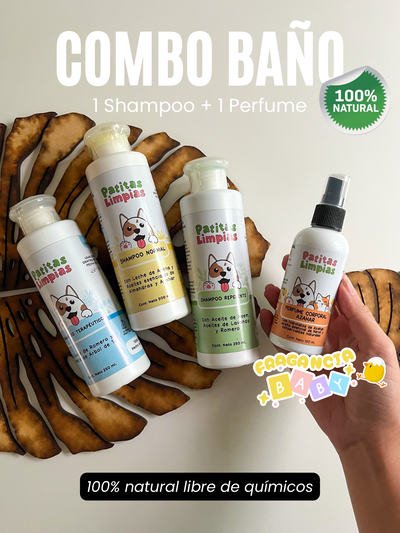 Combo baño 100% natural