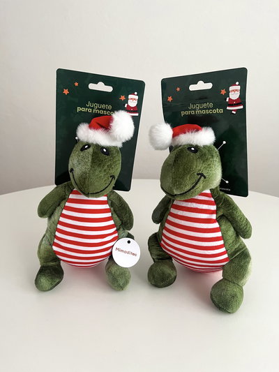 Dino grinch navideño premium con chifle 30x15cm