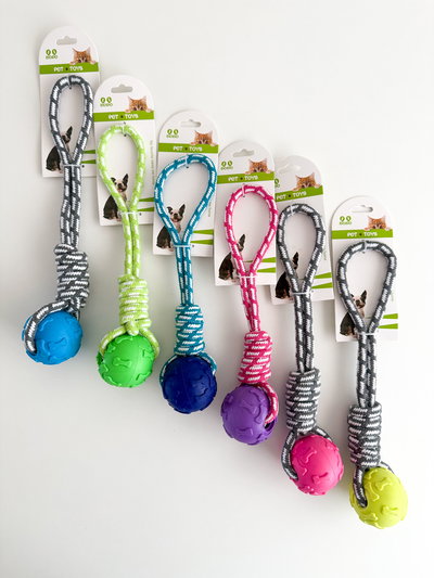 Soga con nudo y pelota 32cm