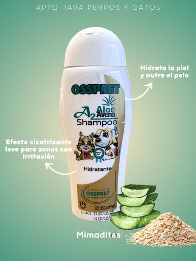 Shampoo aloe y avena Osspret 250ml