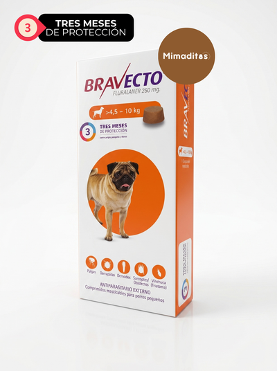 Pastilla antiparasitaria Bravecto 4,5 a 10kg