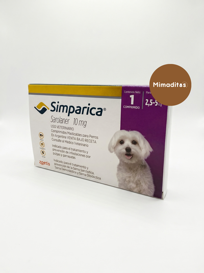 Pastilla antiparasitaria Simparica 2 a 5kg