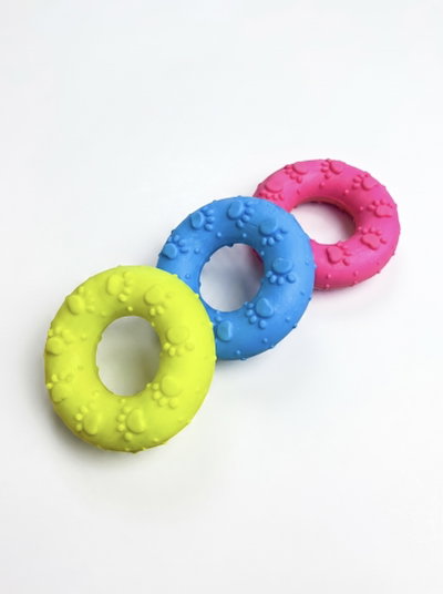 Mordillo anillo fluo