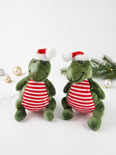 Dino grinch navideño premium con chifle 30x15cm