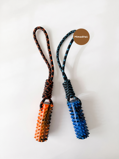 Rodillo pinches mordible c/ soga alpina y nudo 45cm