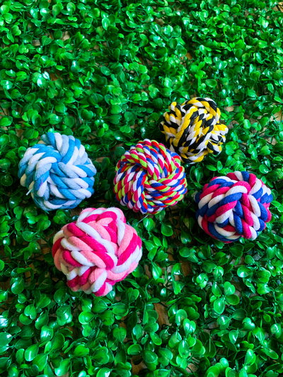 Pelota soga trenzada reforzada