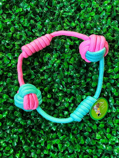 Soga circular multinudos con dos pelotas