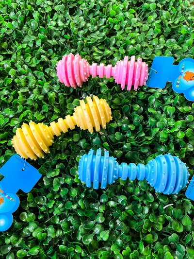 Mordillo pesa con pinches pastel y cascabel