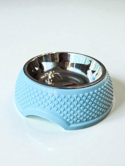 Comedero acero corazoncitos 18cm desmontable