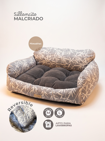 Silloncito malcriado Hojas gris