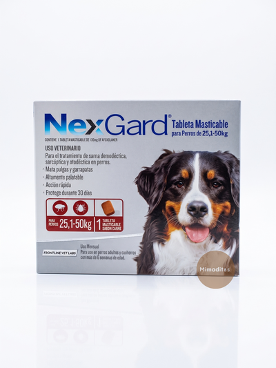 Pastilla antiparasitaria NexGard 25 a 50kg 