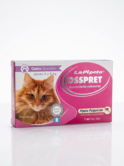 La pipeta antiparasitaria Osspret gatos 4 a 8kg
