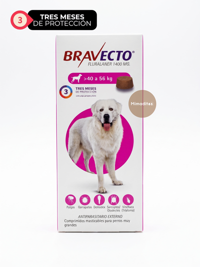 Pastilla antiparasitaria Bravecto 40 a 56kg