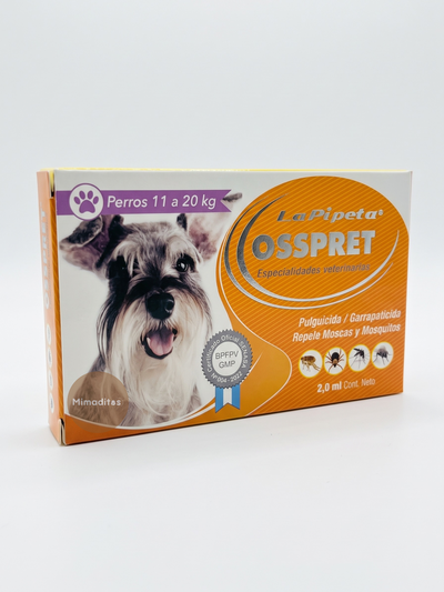 La pipeta antiparasitaria Osspret 11 a 20kg