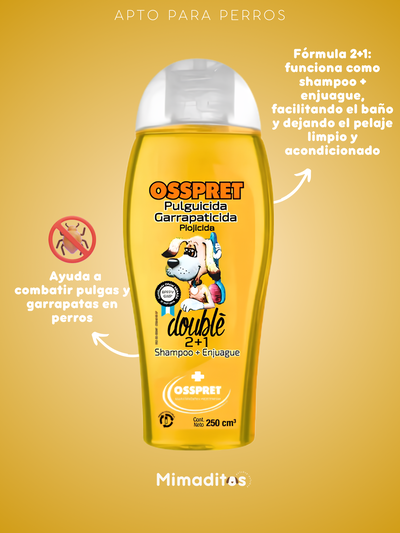 Shampoo double 2 en 1 Osspret 250ml
