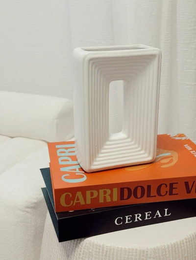 Florero Tunez Blanco