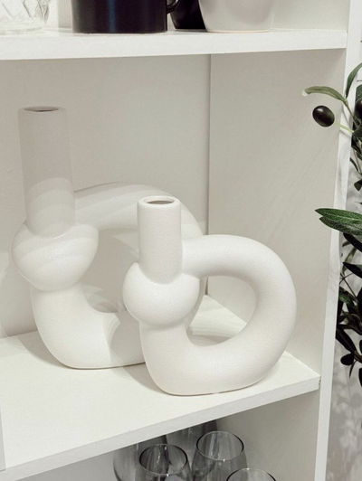 Florero Marruecos Blanco