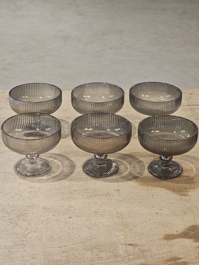 Compoteras Rayadas Gris