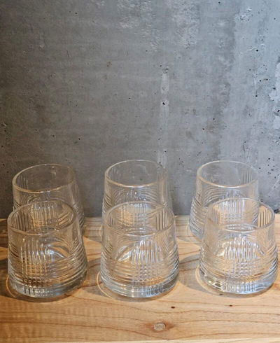 Set de 2 Vasos de Whisky Giratorios Labrados