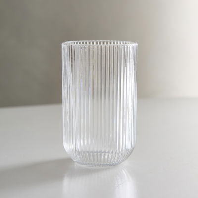 Vasos Rayados Transparentes