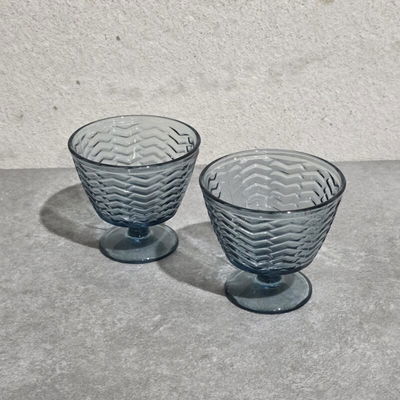 Compoteras Labradas Azules