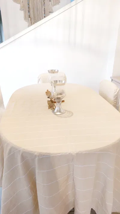 Mantel Arena Rayado Blanco