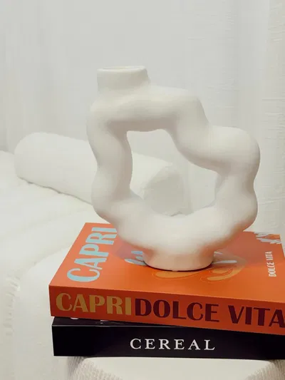 Florero Greta Blanco