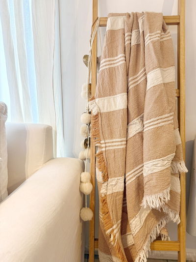 Manta Cafayate Beige y Natural