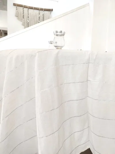 Mantel Blanco con Lurex