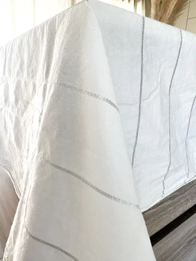 Mantel Blanco con Lurex
