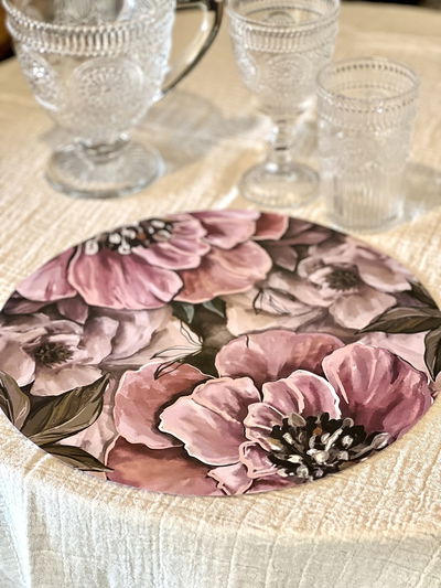 Platos de Sitio de Papel Peonias