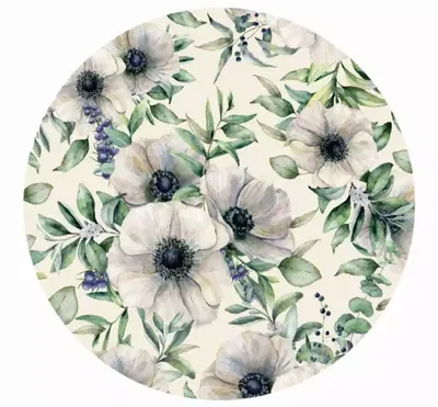 Platos de Sitio de Papel Botanico