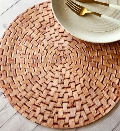 Platos de Sitio de Papel Bambo