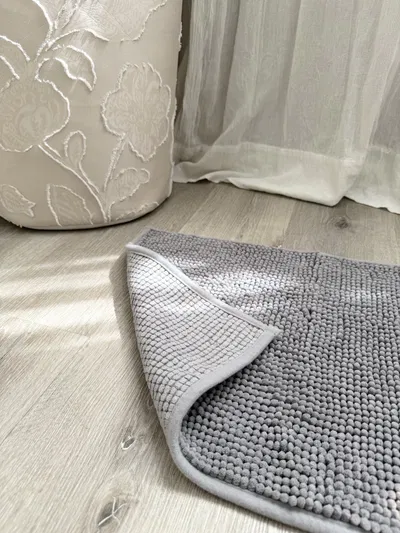 Alfombra Shaggy Gris Claro
