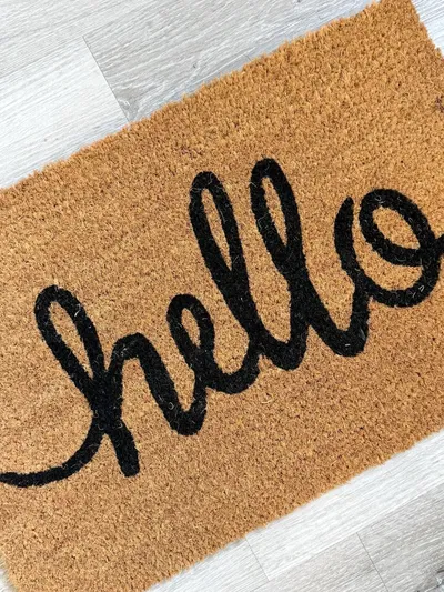 Felpudo Hello